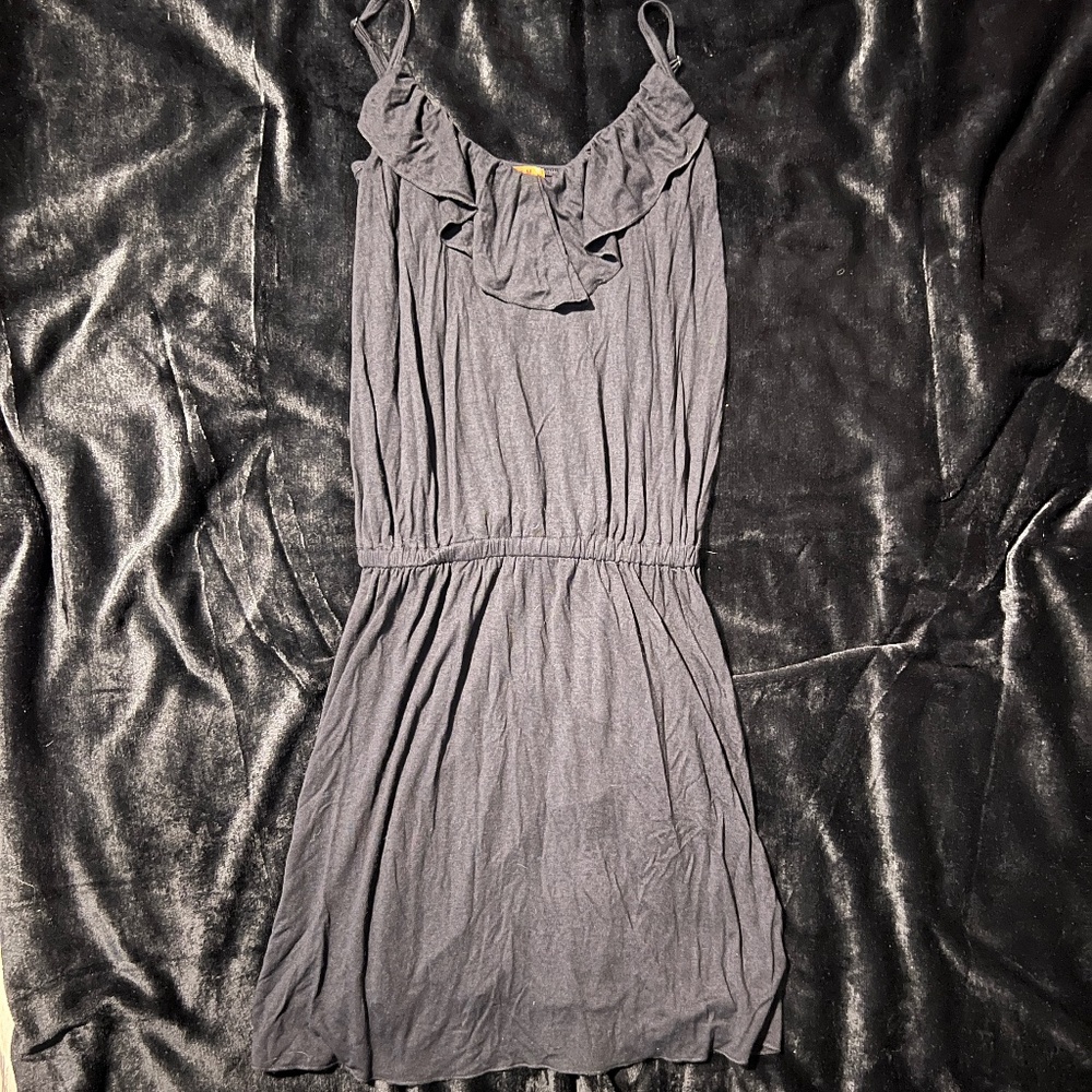 NWT Catch My I Black Ruffle Dress